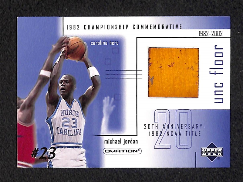 Lot of (6) 2001-02 Upper Deck Ovation Michael Jordan UNC Floor Cards