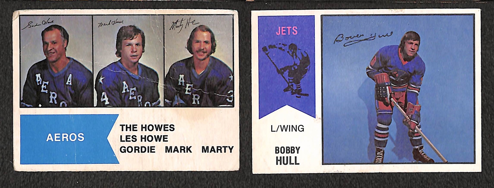 1974-75 OPC O-Pee-Chee WHA Complete Set (All 66 Cards - #1-66) - The Howes (w. Gordie Howe), Bobby Hull - Lower  Grade Set