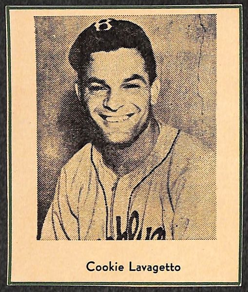 Lot of (5) RARE 1947 W602 Sports Exchange Cards - Lavagetto, V. Lombardi, Dizzy Trout, N. Altrock, H. Casey