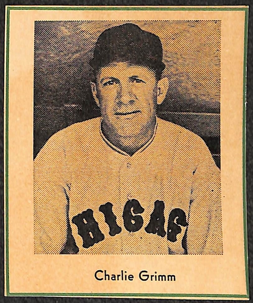 Lot of (5) RARE 1947 W602 Sports Exchange Cards - Cavaretta, Outlaw, Grimm, O'Neill, Brecheen