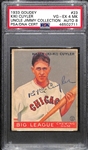 1933 Goudey Kiki Cuyler (HOF) #23 PSA 4 MK (Autograph Grade 8).  Highest Grade (Pop 1) of 7 PSA/DNA Examples (Others Authentic or PSA 1) - d. 1950