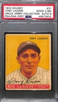1933 Goudey Tony Lazzeri #31 PSA 2 MK (Autograph Grade 8) - Part of "Murderers Row" - Only 1 Graded Higher and 7 Total PSA/DNA Exist (d. 1946)