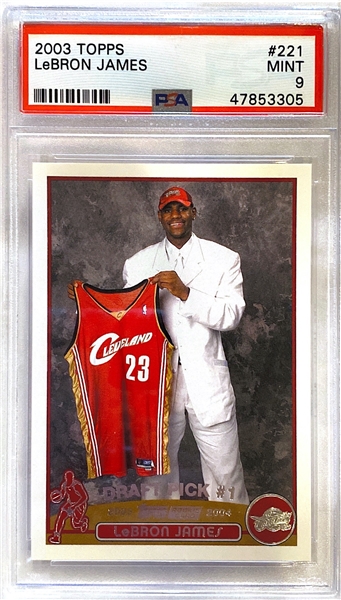 2003-04 Topps LeBron James #221 PSA 9