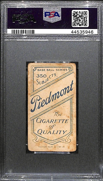 1909-11 T206 Christy Mathewson (Dark Cap) Tobacco Card (Piedmont 350 Back) Graded PSA 1.5