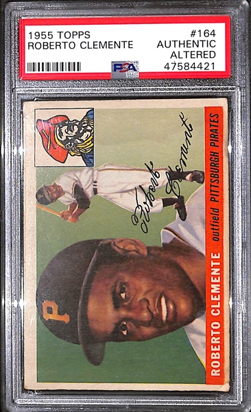 1955 Topps Roberto Clemente Rookie Card #164 Graded PSA Authentic/Altered