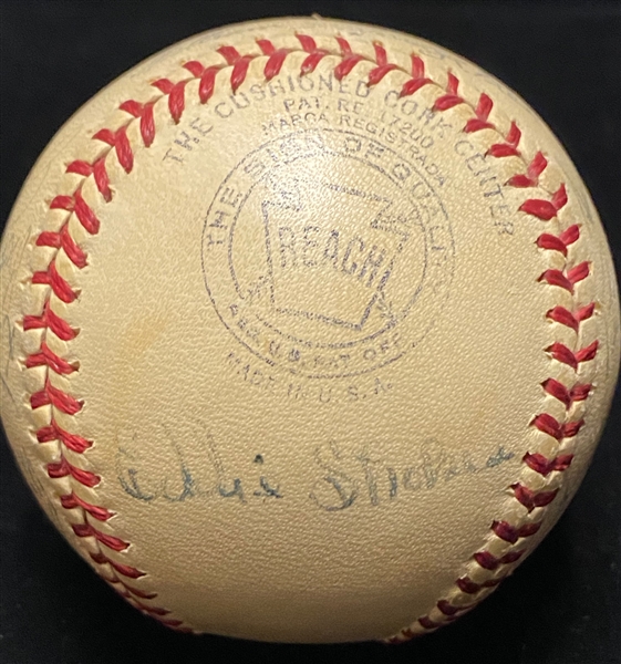 Official AL Reach Baseball (Harridge President) w/ 17 Autographs Inc. Pee Wee Reese, Joe Gordon, C. Silvera, and Others 