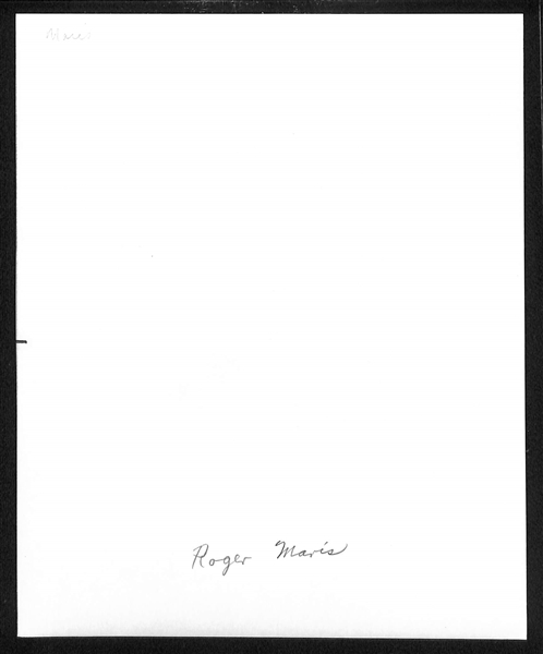 Original c. 1960s Roger Maris Type 1 Photo  (8x10) - PSA/DNA Letter of Authenticity