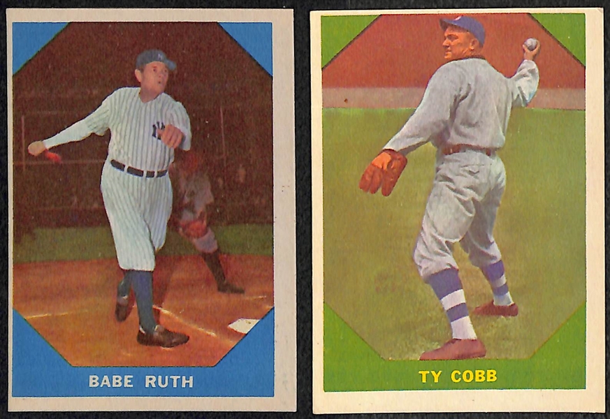 1960 Fleer Baseball Greats Complete High-Grade Set - All 79 Cards!