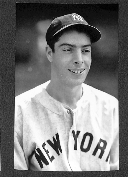 Lot of (3) 1950s-1960s Real Photo Postcards Off Original Negatives - Joe, Dom, and Vince DiMaggio (From George Burke/George Brace).