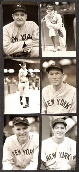 Lot of (70) 1950s-1960s Yankees Real Photo Postcards Off Original Negatives - w. Dickey, McCarthy, Rizzuto, Ruffing, Gomez, Gordon, + (From George Burke/George Brace)