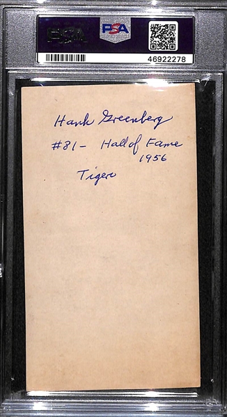 1936 Goudey Premiums Hank Greenberg PSA Authentic (Autograph Grade 7)