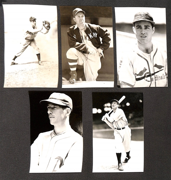 Lot of (80) 1950s-1960s Baseball Real Photo Postcards Off Original Negatives - w. Greenberg, Goslin, Herman, Grove, Garagiola, + (From George Burke/George Brace)