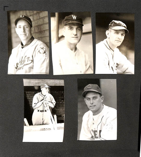 Lot of (84) 1950s-1960s Baseball Real Photo Postcards Off Original Negatives - w. (2) Stengel, Woodling, + (From George Burke/George Brace)