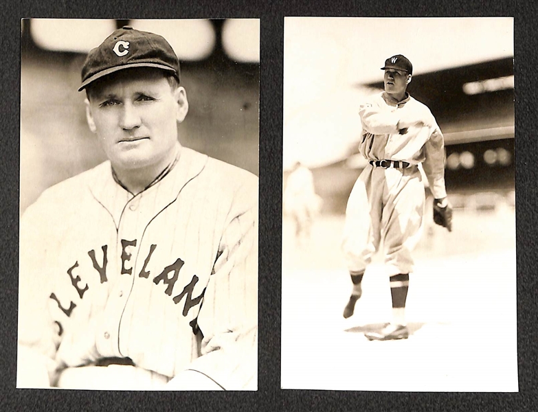 Lot of (2) 1950s-1960s Walter Johnson Real Photo Postcards Off Original Negatives (From George Burke/George Brace)