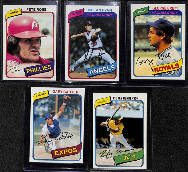 High-Quality 1980 Topps Baseball Card Complete Set