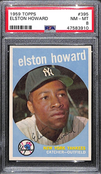 1959 Topps Elston Howard #395 Graded PSA 8