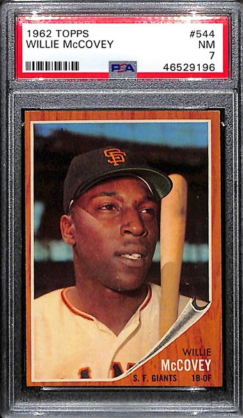 1962 Willie McCovey (2nd Year) #544 Graded PSA 7