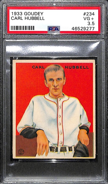 1933 Goudey Carl Hubbell #234 PSA 3.5