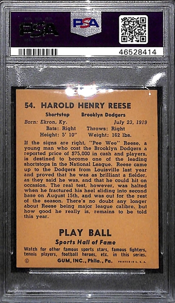 1941 Play Ball Pee Wee Reese #54 PSA 5