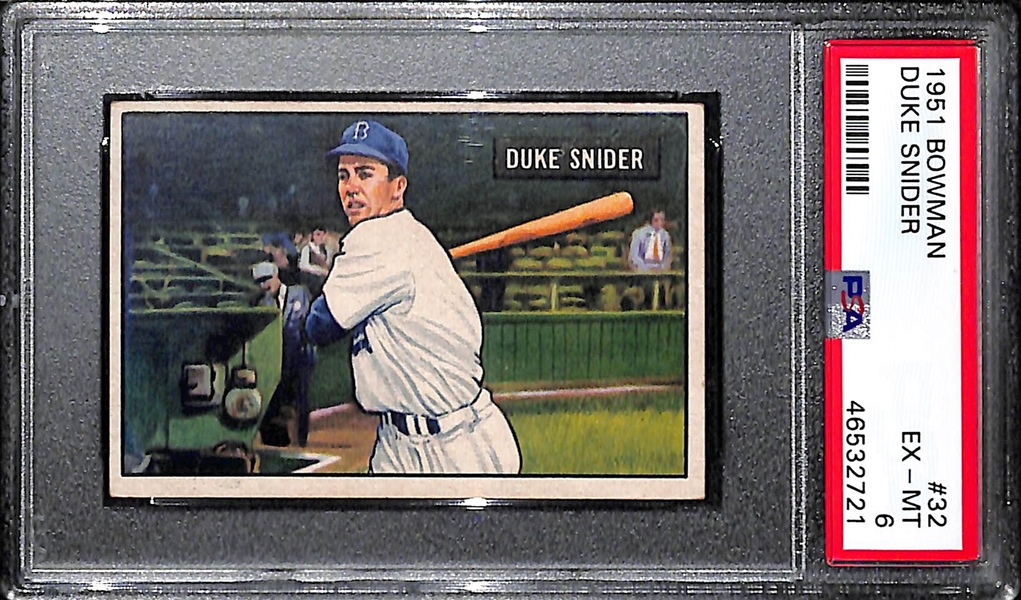 1951 Bowman Duke Snider #32 PSA 6