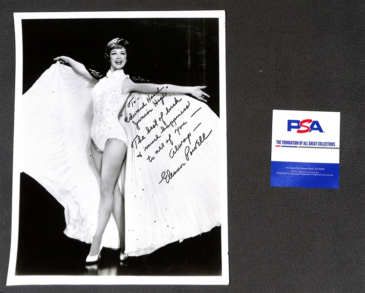 Gene Kelly (d. 1996) & Eleanor Powell (d. 1982) Signed Vintage 8x10 Photos - Both w. PSA/DNA COAs