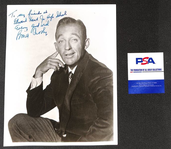 Bing Crosby (d. 1977) Signed 8x10 Photo - PSA/DNA COA