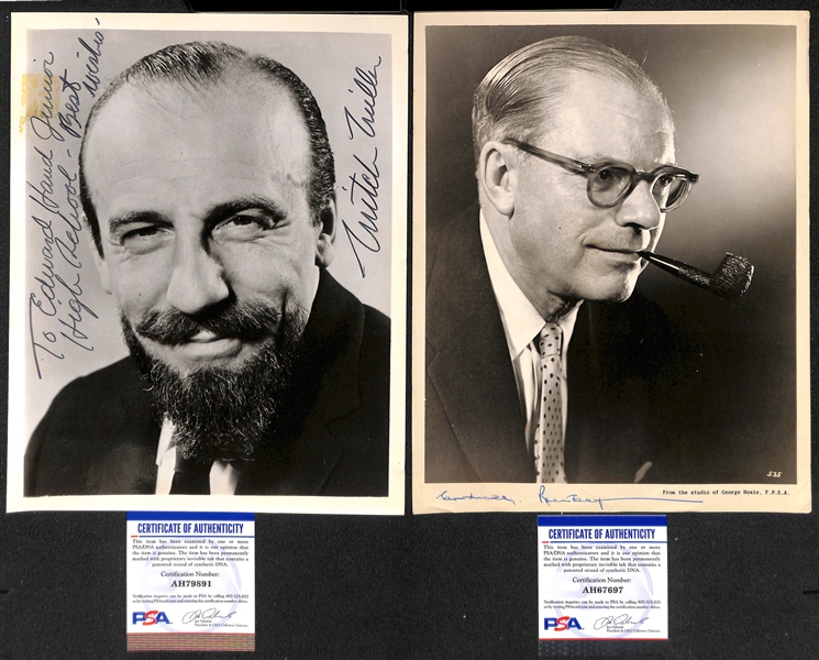 Music Industry Signed Photo Lot - Mitch Miller (d. 2010 - Record Exec in 1950s-60s), Robert Kraft (d. 2015, Conductor) - w. PSA/DNA COAs