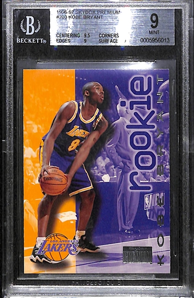 1996-97 Skybox Premium Kobe Bryant Rookie #203 Graded BGS 9