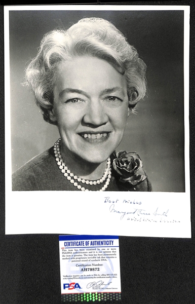 Political Autographs - Margaret Chase Smith (d. 1973, 1964 Rep. President Nominee), Edmund G. Pat Brown (d. 1996, CA Governor 1959-1967) & Thomas E. Dewey (d. 1971 - the 1944 & 1948 Rep....