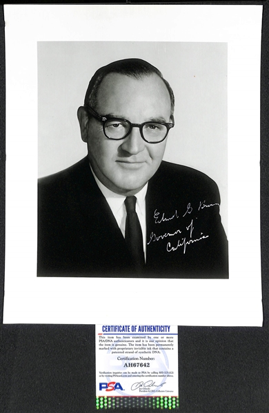 Political Autographs - Margaret Chase Smith (d. 1973, 1964 Rep. President Nominee), Edmund G. Pat Brown (d. 1996, CA Governor 1959-1967) & Thomas E. Dewey (d. 1971 - the 1944 & 1948 Rep....