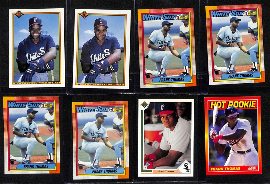 Lot of (54) Baseball Rookies from 1989-1996 - (10) Ken Griffey Jr.,(8) Frank Thomas, Piazza, M. Ramirez, (5) Helton, (13) Randy Johnson, (5) Chipper Jones, (6) Sosa, (2) Mussina, (3) Biggio