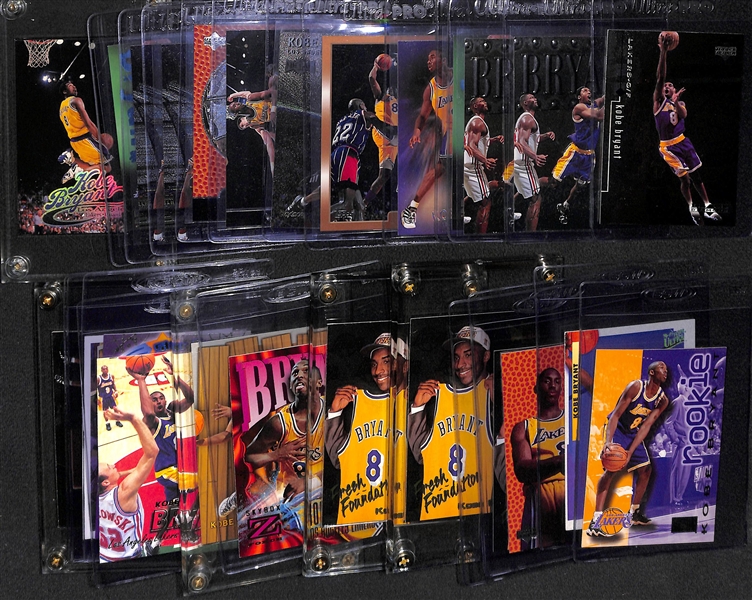 Lot of (26) Kobe Bryant Cards - Inc. (8) Rookie Cards and Many Inset Cards