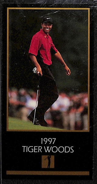 1997-98 Champions of Golf Opened Box w. Tiger Woods Rookie Card