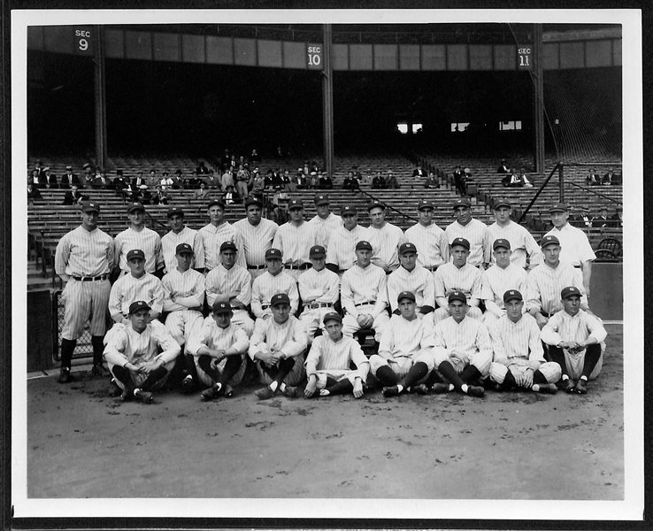 1927 New York Yankees Team Type 2 Photo  (8x10) c. 1960s of the Classic 1927 Cosmo-Sileo Photo - PSA/DNA Letter of Authenticity