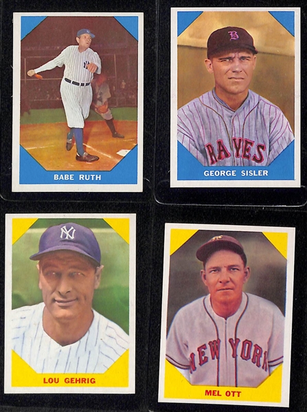 High-Quality 1960 Fleer Baseball (79) Base Card Complete Set PSA 8 Ty Cobb #42