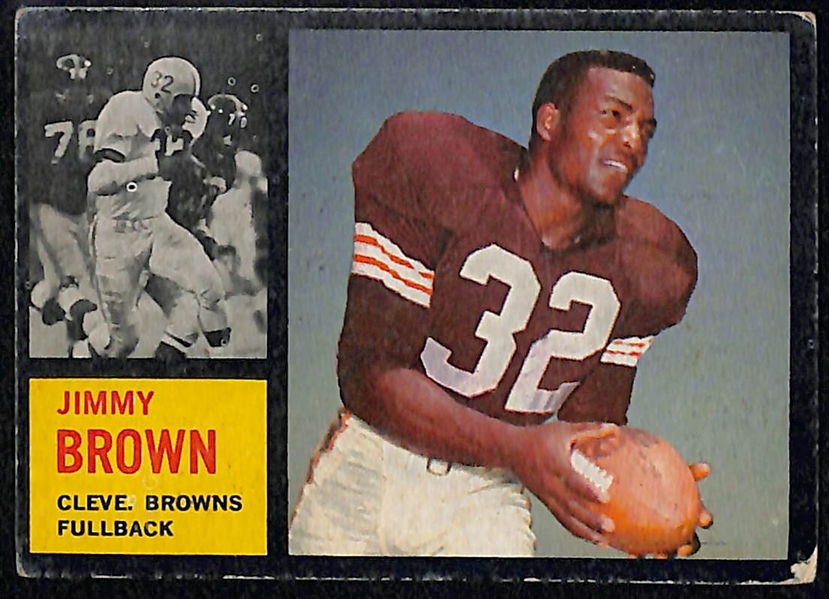 Lot of (30) 1962-1964 Topps & Philadelphia Football Card Lot w. 1962 Topps Jim Brown
