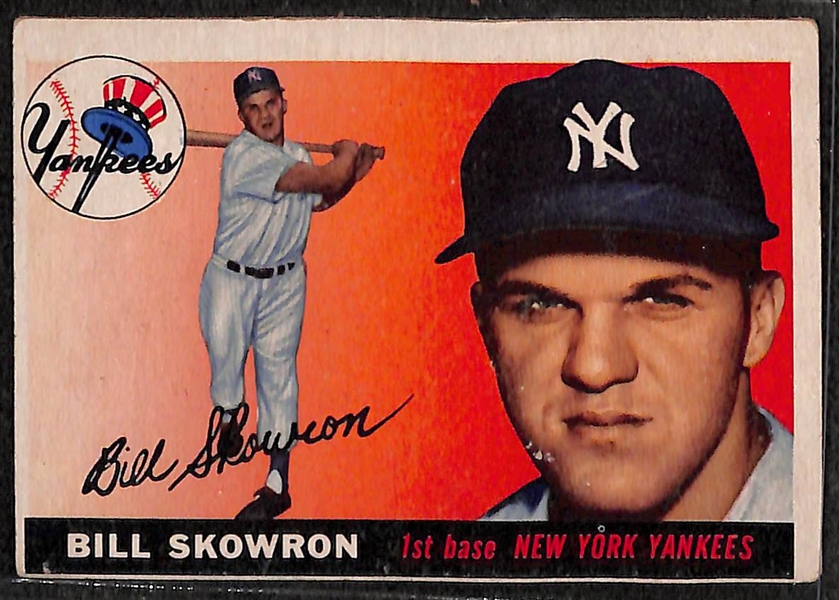 Lot of (72) 1955 Topps Baseball Cards w. Bill Moose Skowron