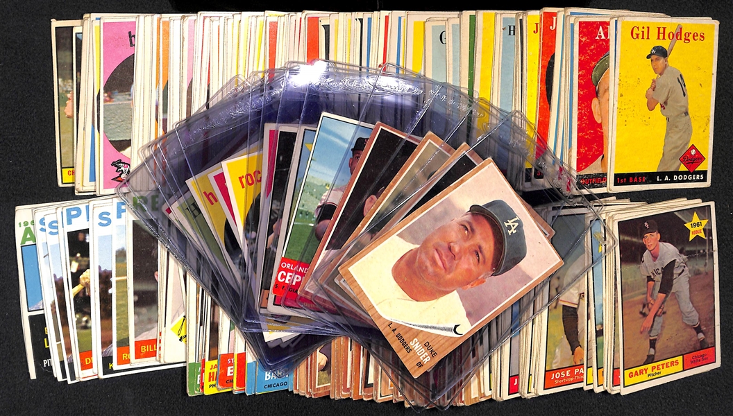 Lot of (275) 1958-1964 Topps Baseball Cards w. 1962 Duke Snider
