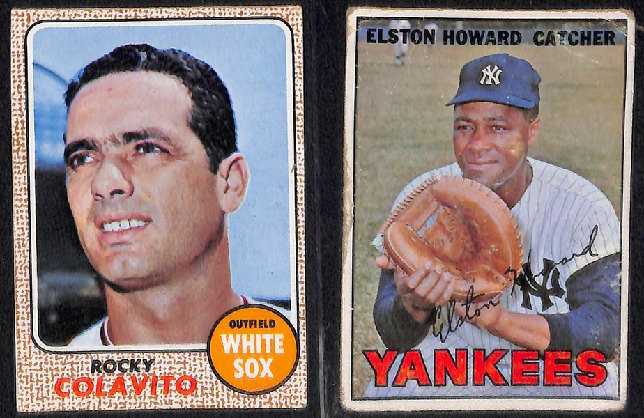 Lot of (225) Assorted 1966-1969 Topps Baseball Cards w. 1968 Tom Seaver