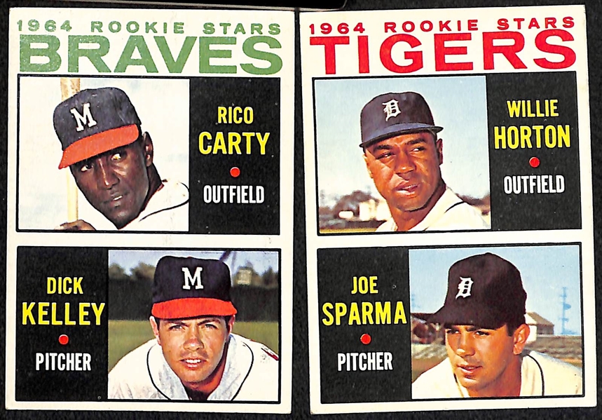 Lot of (59) Vintage Rookie, Team, & Checklist Topps Cards from 1957-1969 w. 1964 Tommy John Rookie Card