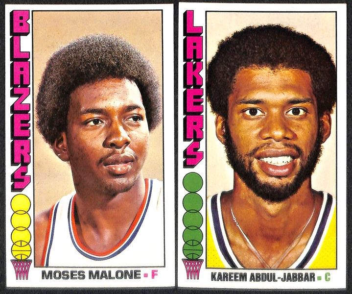 1976 Topps Basketball Partial Starter Set of 91 Cards w. Abdul-Jabbar