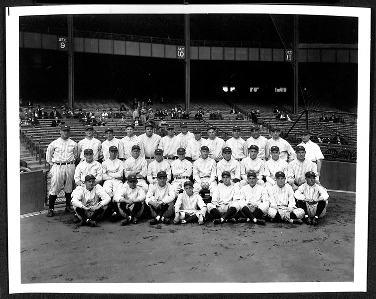 Type 2 Team 8x10 Photo of the 1926 New York Yankees (c. 1960s) W. PSA/DNA LOA - Made Off Original Glass Plate Negative (Cosmo-Sileo)