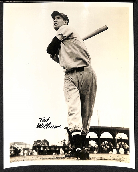 c. 1950s Ted Williams Souvenir or Team Issued 8x10 Photo (Facsimile Signature)