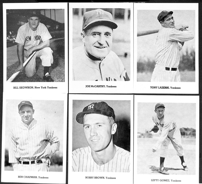 1960s New York Yankees 12 Player Jay Publishing 5x7 Souvenir Picture Photo Pack (w. Ford, Berra, 2 Maris)  and 13 Additional Yankees Souvenir Photos (w. McCarthy & Lazerri)