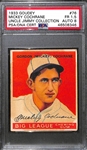 1933 Goudey Mickey Cochrane #76 PSA 1.5 (Autograph Grade 8) - Only 9 PSA/DNA Exist w. Only 2 Graded Higher! (d. 1962) 