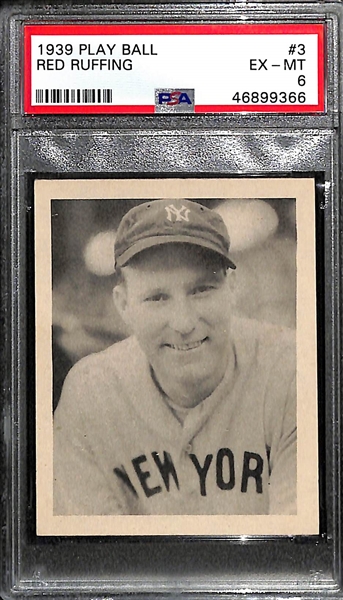 1939 Play Ball Red Ruffing #3 PSA 6