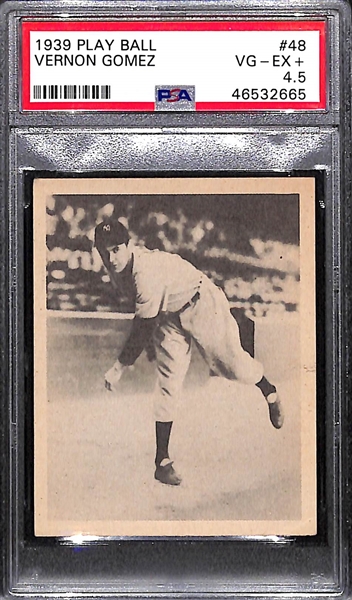 1939 Play Ball Vernon Lefty Gomez #48 PSA 4.5