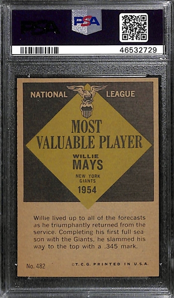 1961 Topps Willie Mays MVP #482 PSA 7