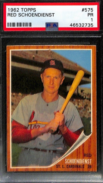 Lot of (4) 1962-1963 PSA Graded Topps Baseball Cards w. 1963 Harmon Killebrew PSA 6