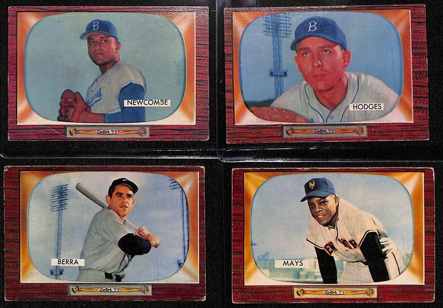 1955 Bowman Partial Baseball Set - 246 of the First 250 Issued Cards w. Phil Rizzuto PSA 5